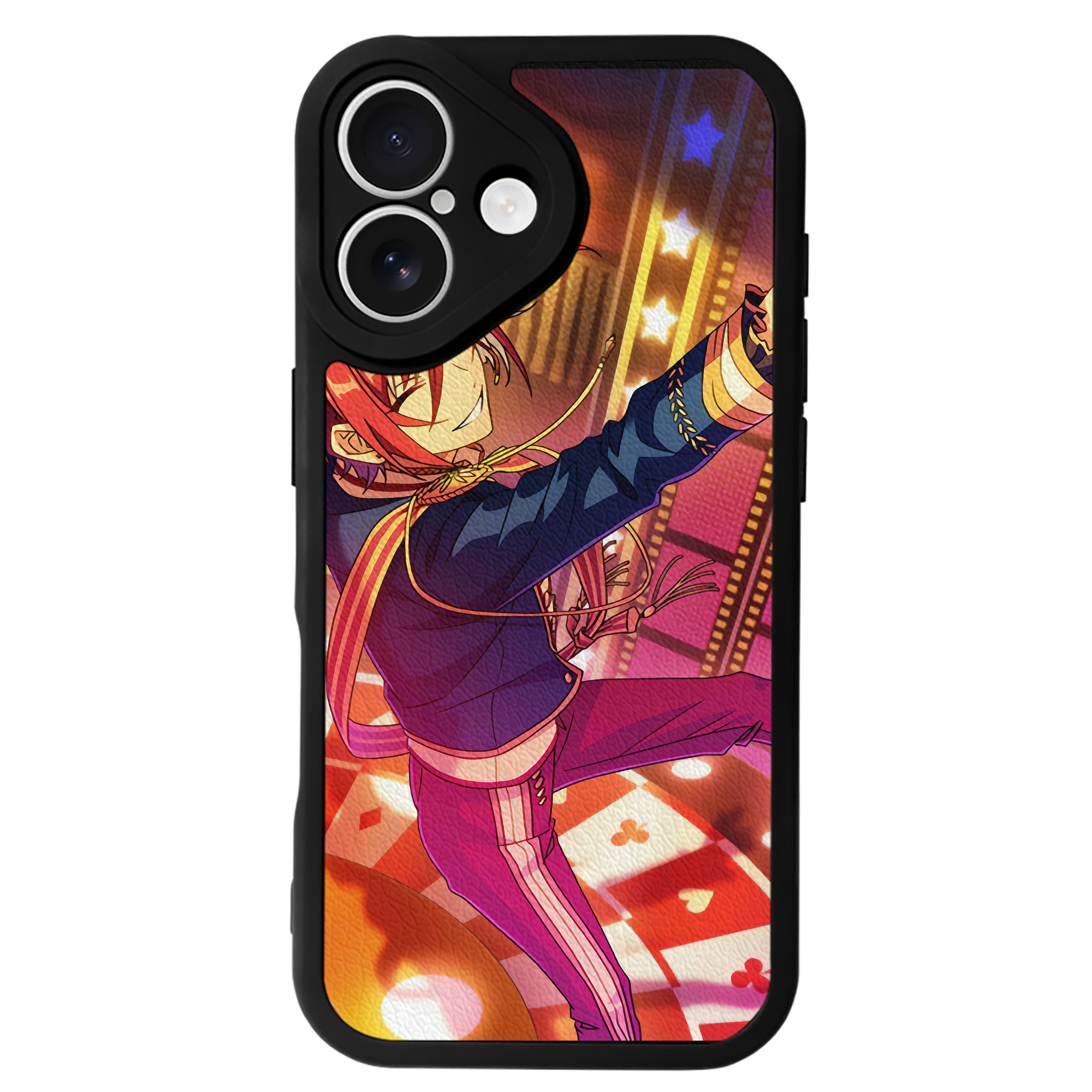 （画像用） あんさんぶるスターズ! Ensemble Stars 【iPhone 16シリーズ対応】シリコンスマホケース（レザー調） 材質：シリコン